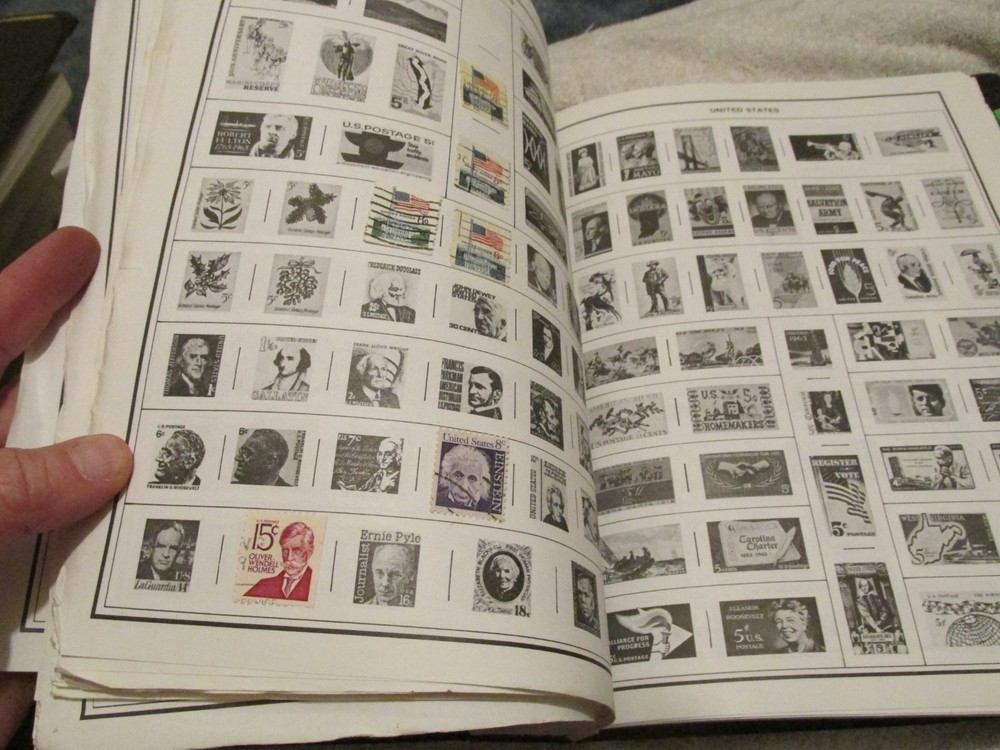 VINTAGE Planet Earth Worldwide Stamp Album Preowned wit FEW STAMPS