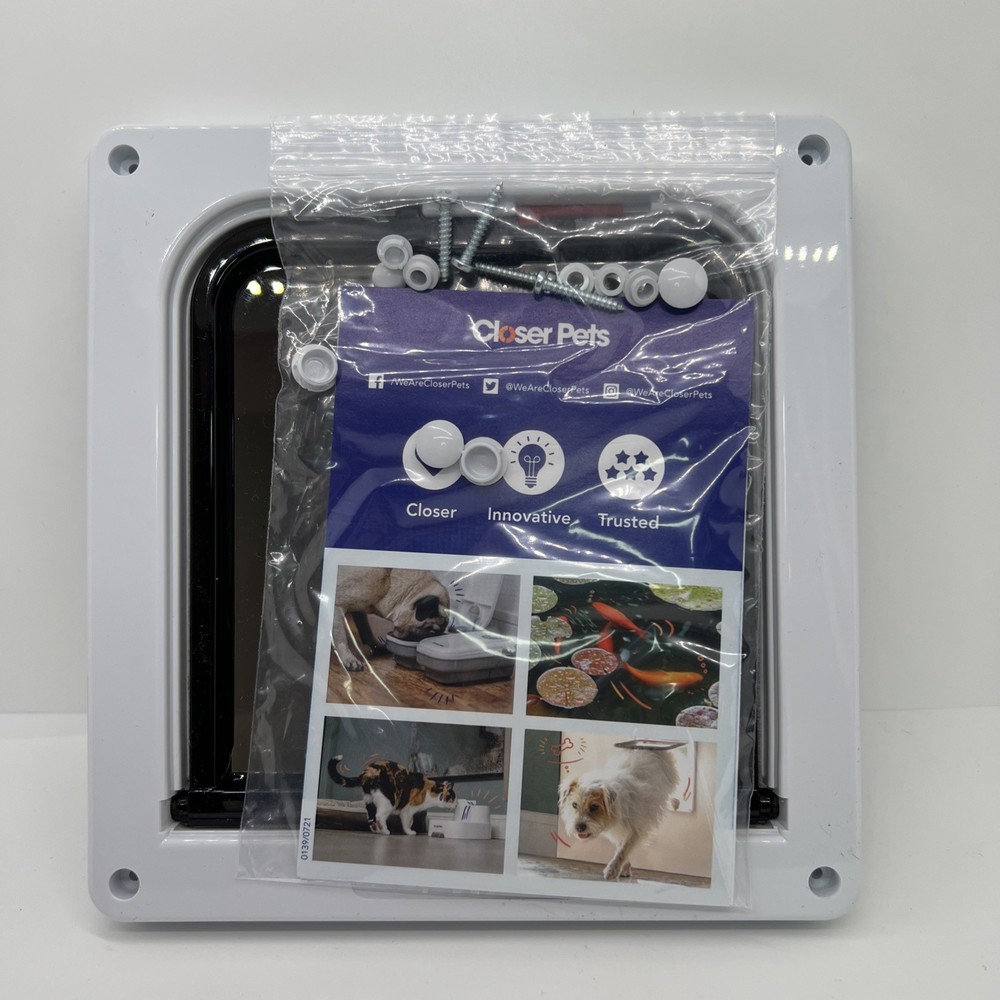 Open Box Cat Mate Lockable Cat Flap WHITE (304W)