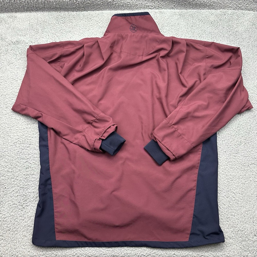 Zero Restriction Golf Outerwear Mens Size Large Red L/S G01W012 1/4 Zip Pullover