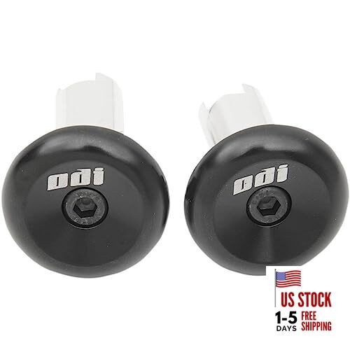 ODI Bar End Plugs, Anodized Aluminum, 1 Pair Black