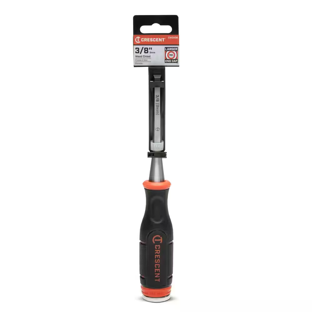 3/8 In. Wood Chisel with Grip and Striking End Cap