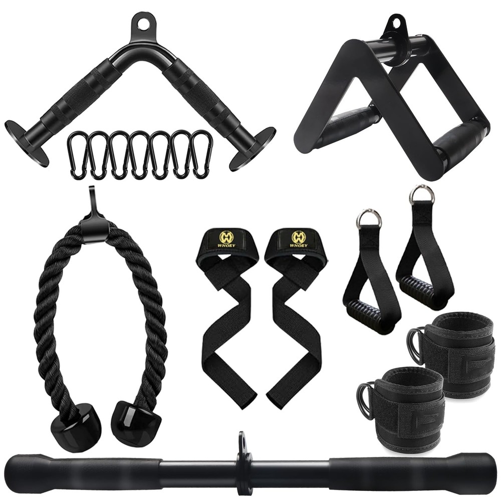 LAT Pulldown Attachments, Cable Machine Attachment Gym Accessories, Cable Att...