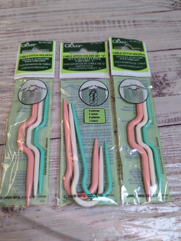 CLOVER Knitting accessories, cable stitch holder, split ring, tapestry needles