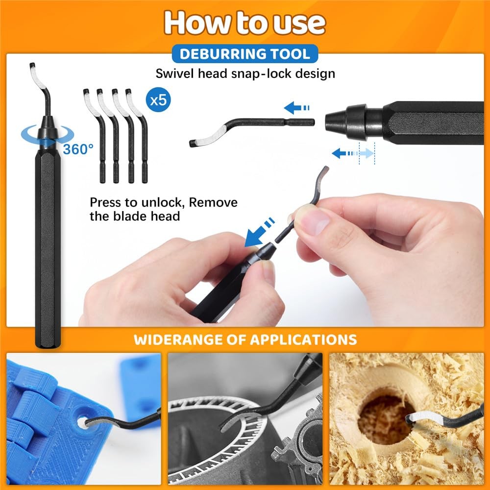 50Pcs 3D Printer Tool Kit & Accessories for All FDM/SLA Printers, Includes No...