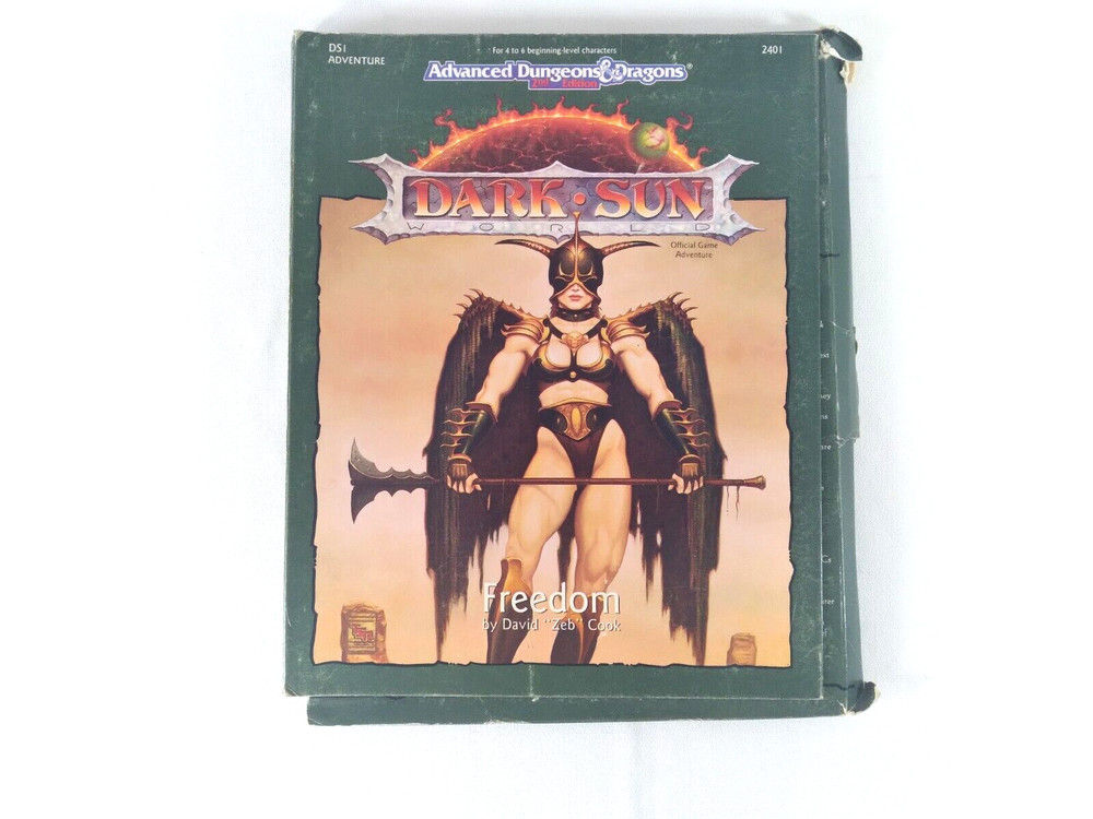 AD&D 2nd Edition Dark Sun FREEDOM Box Set #2401 - Complete