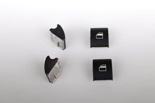 4 Pieces Window Opening Button Cover Compatible with BMW 3 Series E46
