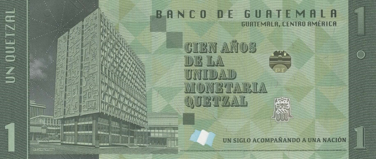 Guatemala 1 Quetzal Commemorative 2023 P-129 Uncirculated Central American Money