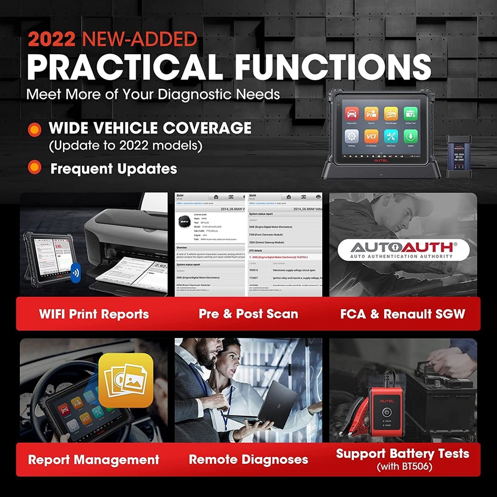 2023 Autel MaxiSys ULTRA Lite MS919 Diagnostic Scanner Advanced VCMI Programming