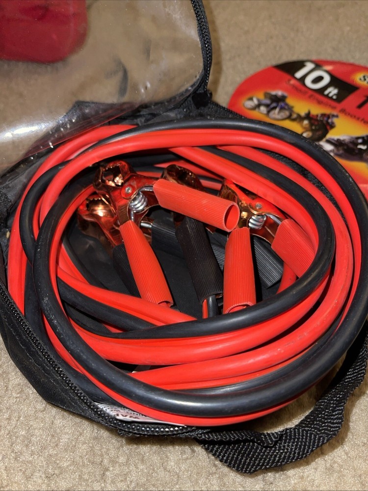 SunElectric 10 Ft. 10 Gauge Small Engine Booster Cable Set - Practically New