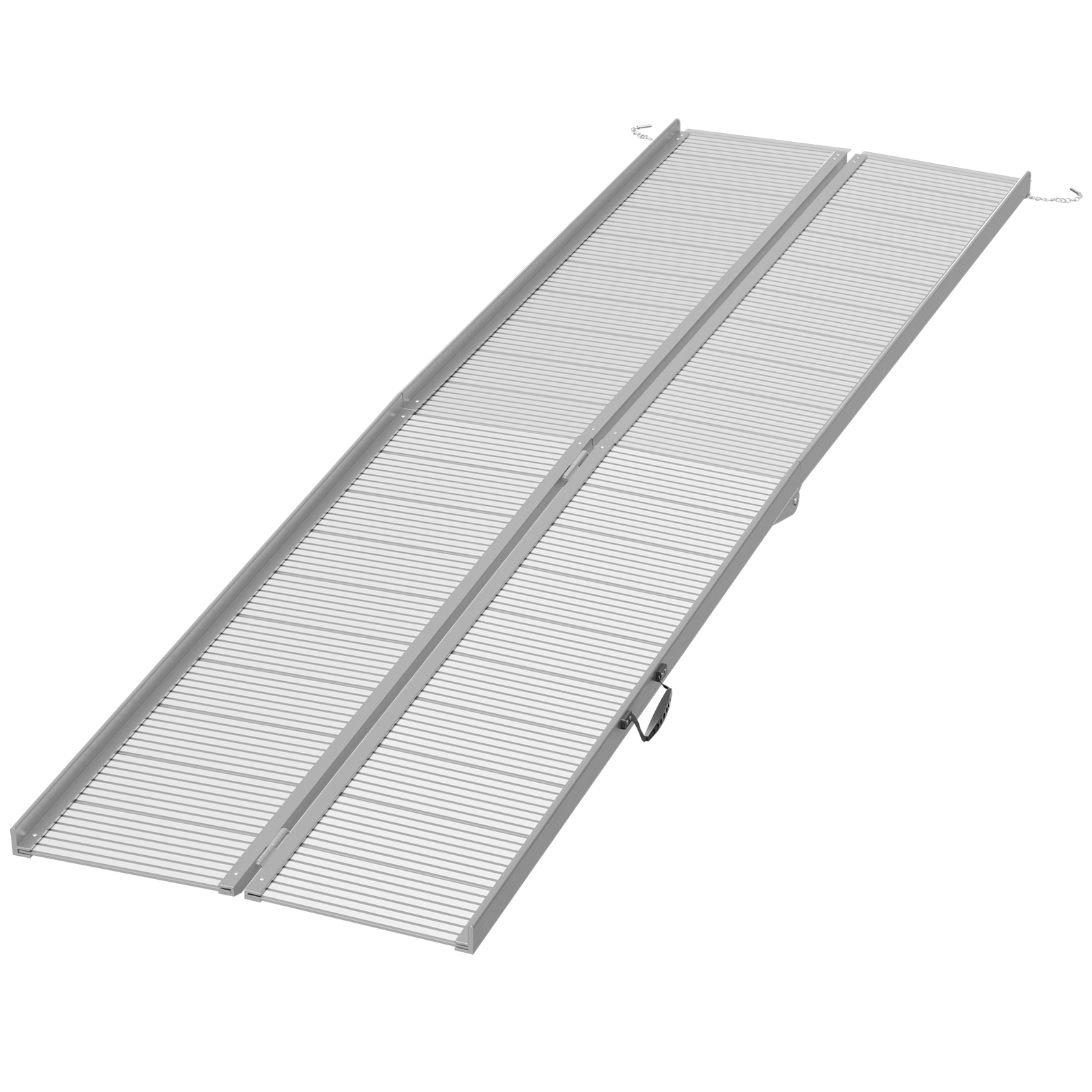 10' Folding Wheelchair Ramp Aluminum Portable Medical Mobility Threshold
