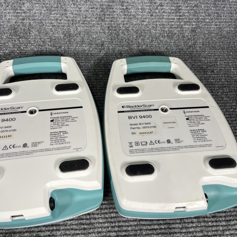 Verathon BladderScan BVI 9400 Portable Bladder Scanner Lot UNTESTED