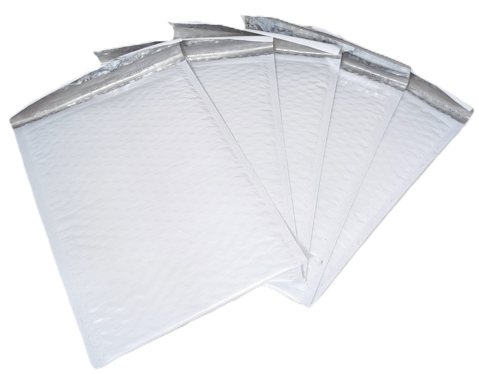 500-Pk WHITE 7.25 x 11" Padded POLY BUBBLE MAILER #1 shipping DVD game envelope