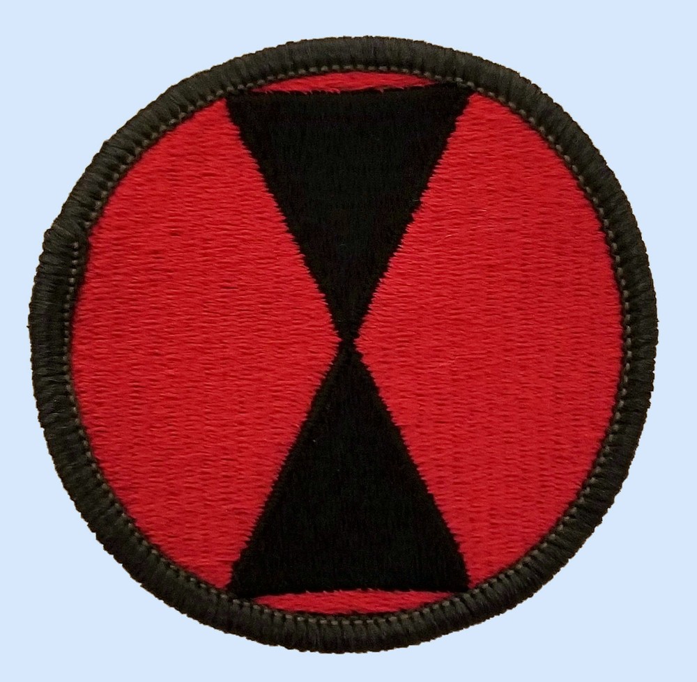 US ARMY 7TH INFANTRY DIVISION LIGHT SILENT AND DEADLY PATCH - USGI!
