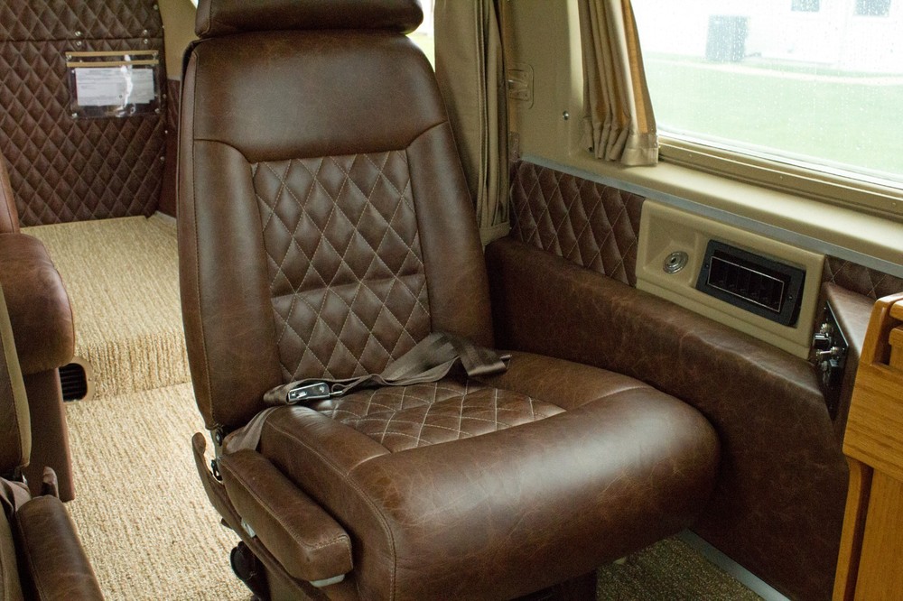Beechcraft Model 18 or Twin Beech leather interior