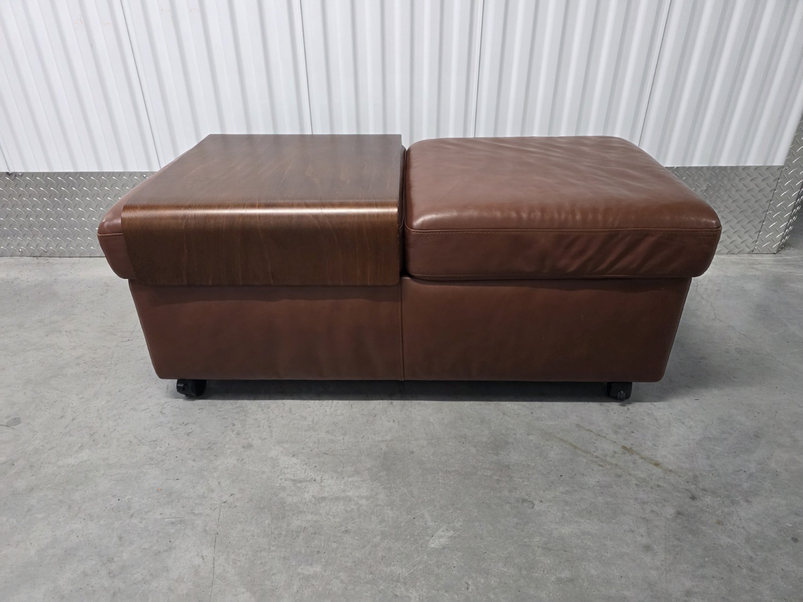 Ekornes Stressless Double Storage Paloma "New Tobacco" Leather Ottoman