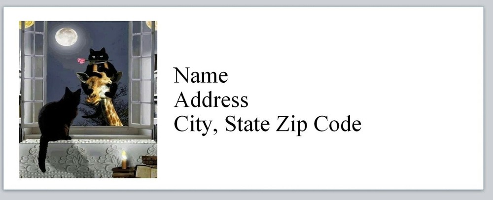 Personalized Address Labels Cats (bx 610)