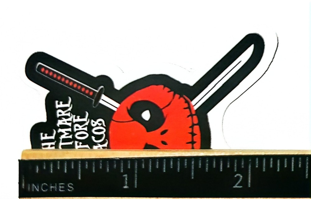 The Nightmare Before Christmas Jack as Deadpool Water Resistant Sticker