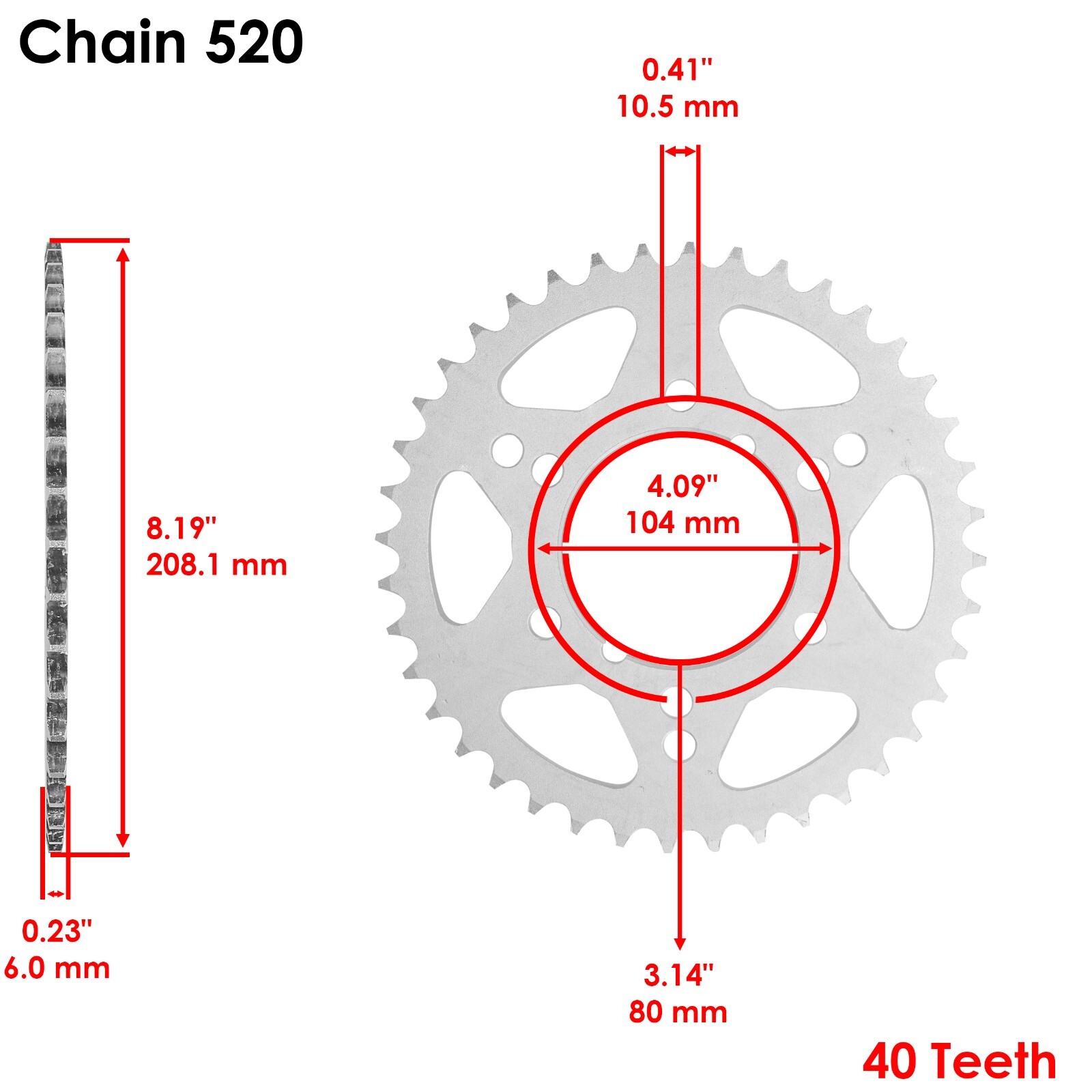 Drive Chain & Sprockets Kit for Polaris Trail Boss 325 2001 2002