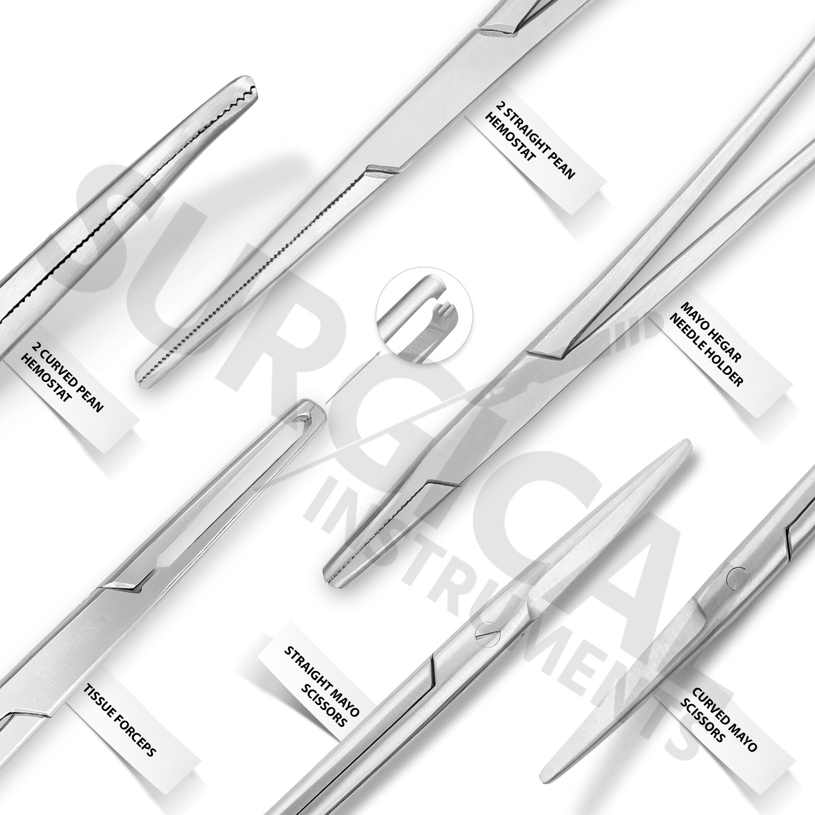 Set of 35 Dilatation Curettage Gynecology Surgical Instruments Curette German Gr