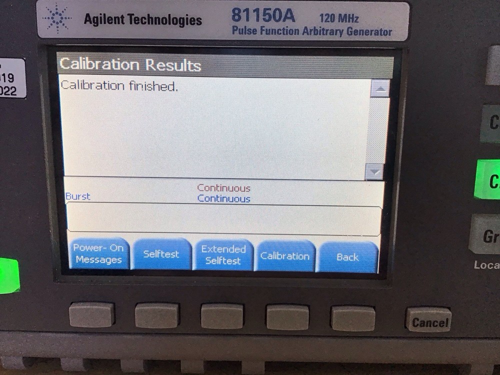 Agilent Keysight 81150A Pulse Function Arbitrary Generator w/Opt. 2 CHANNEL!