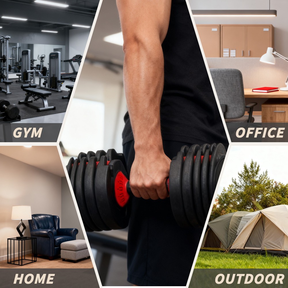 Adjustable Dumbbells, 52.5lb SmartBell Dumbbell with Quick-Select Weig