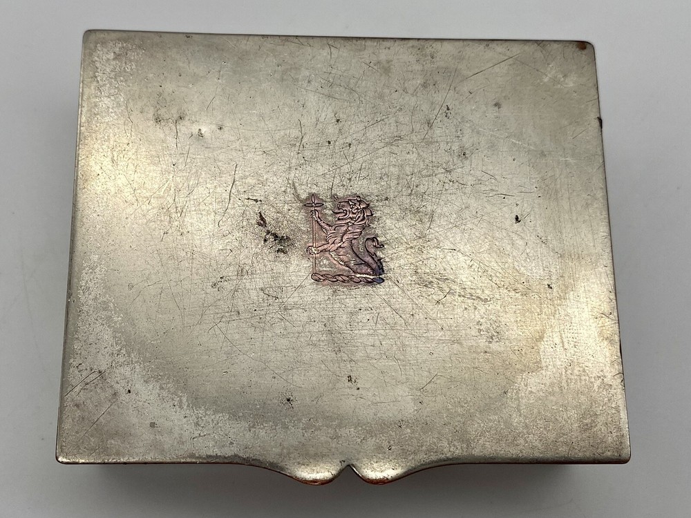 Vintage Cigarette Box Or Trinket Box Crescent Silverware MFG CO. INC.