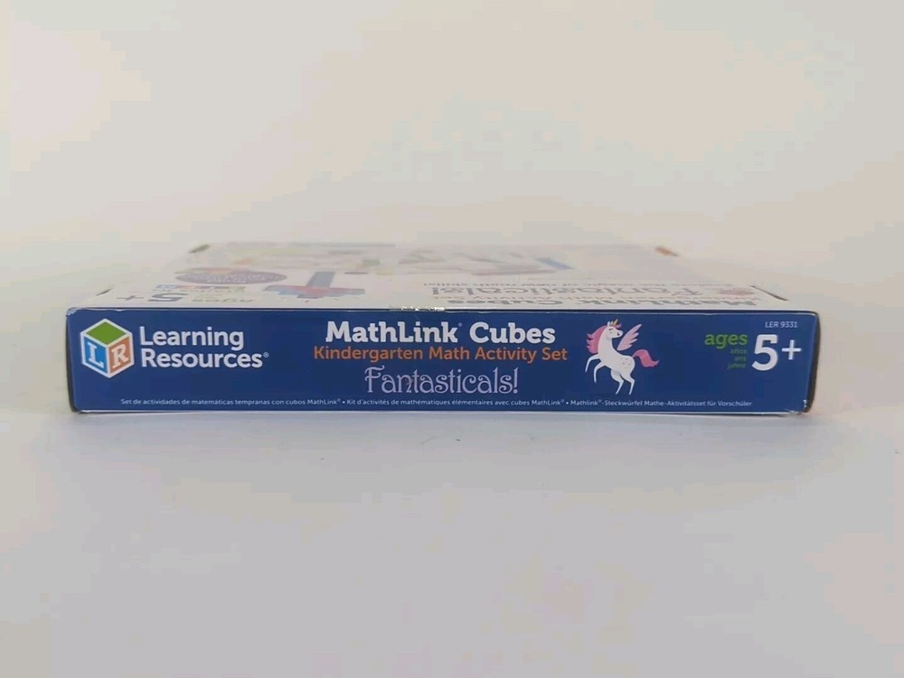 Learning Resources MathLink Cubes Kindergarten STEM 5+ Math Activity Set 115 pcs