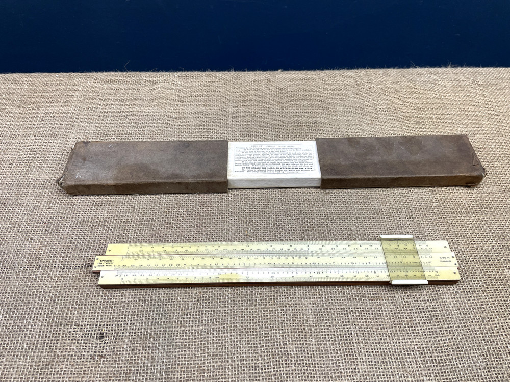 VINTAGE UNIQUE UNIVERSAL SLIDING RULER RULE ENGINEERING MATHEMATICAL STATIONARY