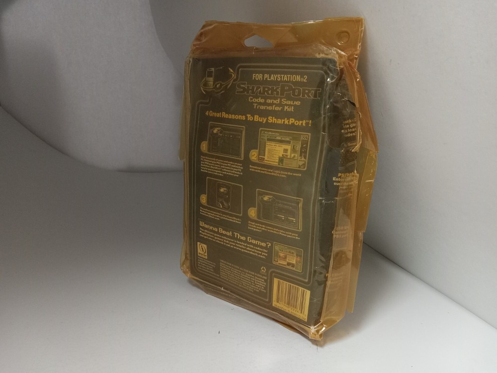 NEW W/Crushed box SharkPort Code Save Memory Game Transfer kit PC for PS2