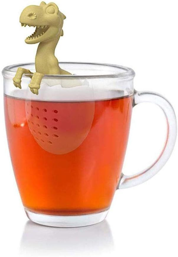 Tea Infuser,Dinosaur & eggshell Filter Diffuser Loose Silicone Strainer...