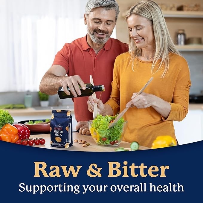 Organic Bitter Raw Apricot Kernel Premium Seeds 16oz Gluten Free Vegan USDA 1 lb
