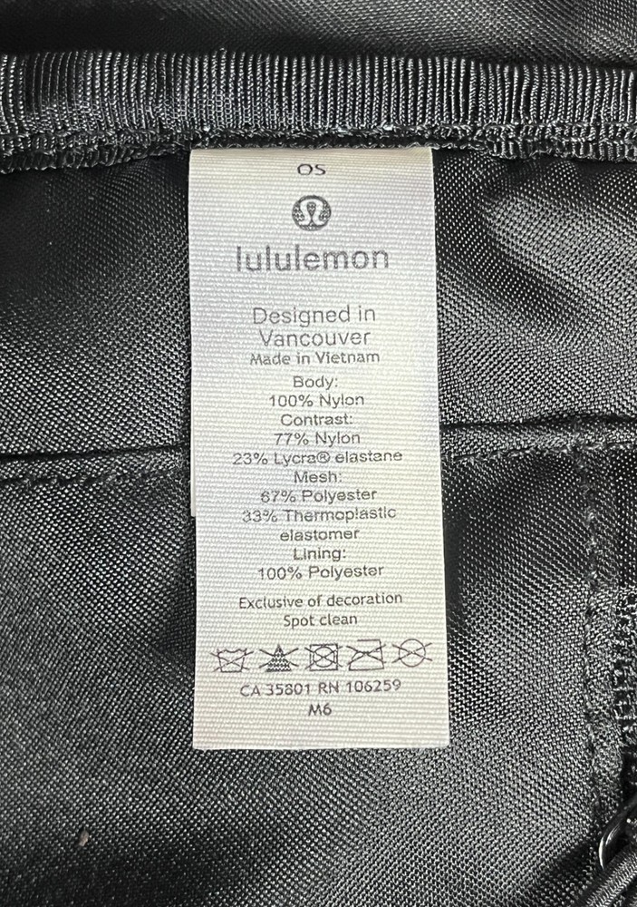 Lululemon Fast & Free Black Backpack 13L Hydration 16”x9.5”x3.5”