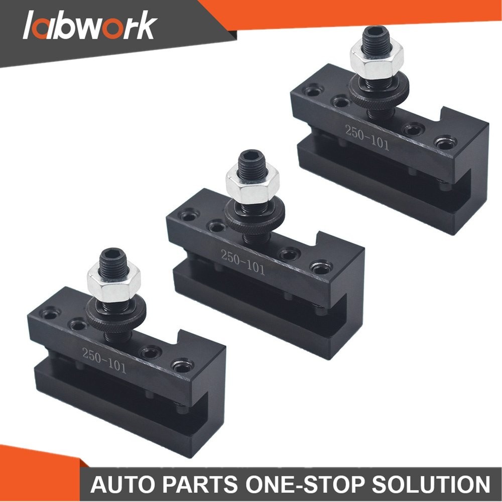 Labwork 3PC AXA #1 250-101 Quick Change Tool Post Turning Facing Holder For CNC