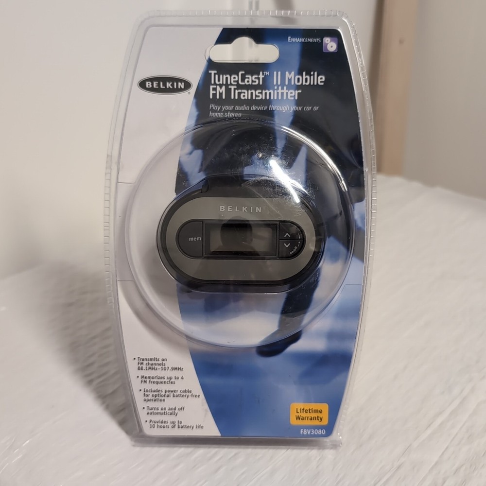 Belkin TuneCast II Mobile FM Transmitter New In Box