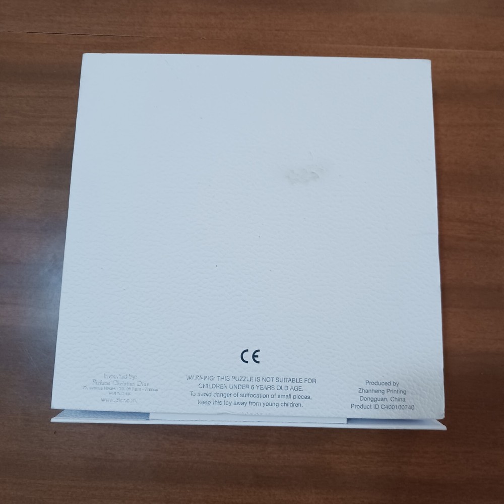 Empty Dior Box White Textured Pebbled Gift Box 10x10x2 Storage