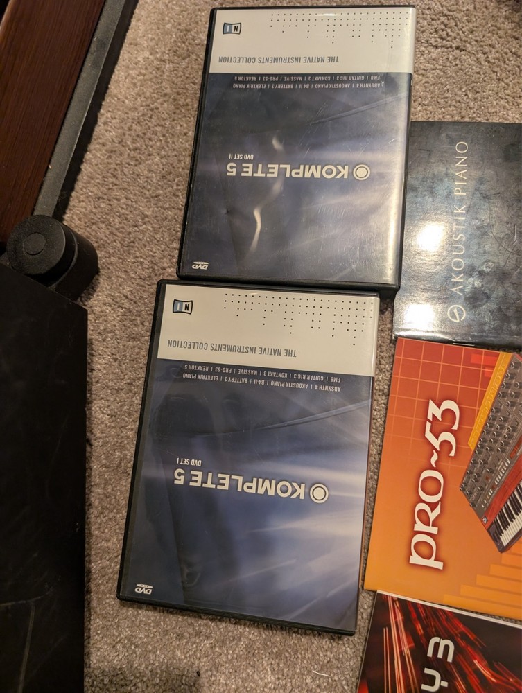 READ The Native Instruments Collection Komplete 5 DVDs manuals serial number.