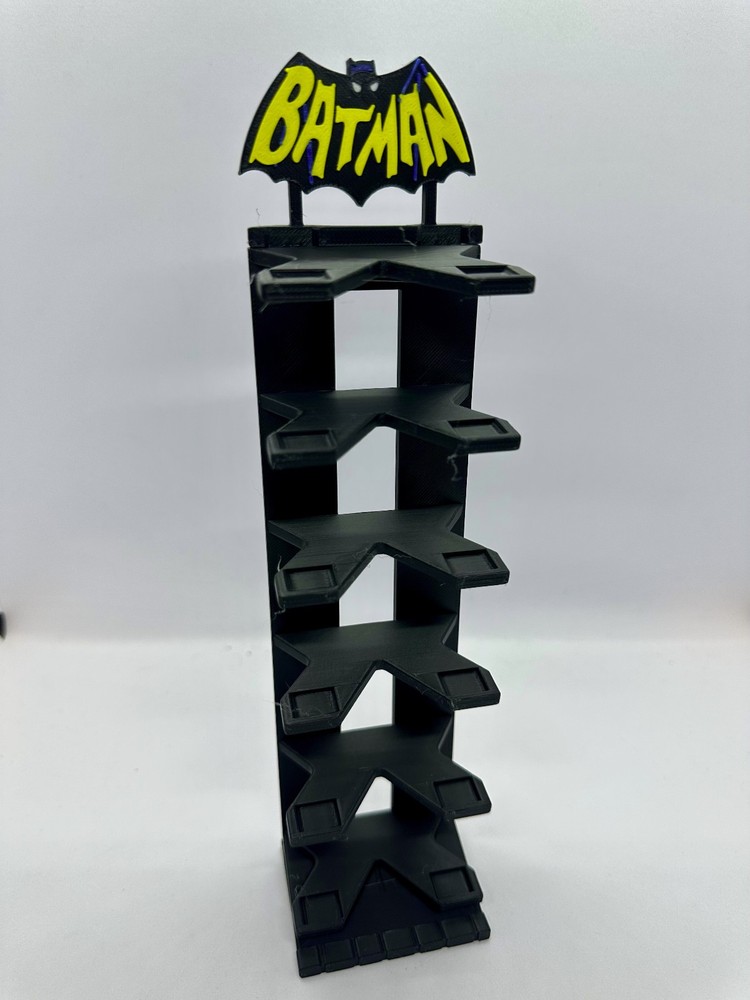 Batman 1/64 Scale Dicast 6 Car Hot Wheels Stand Display