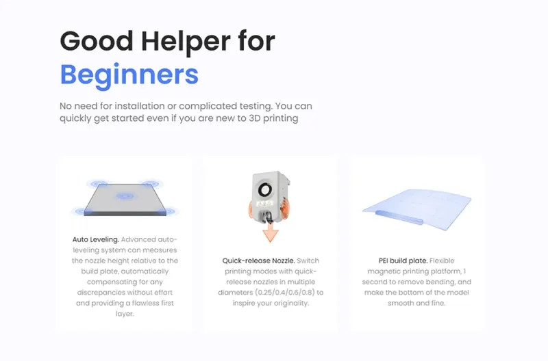 Flashforge Adventurer 5M 3d Printer High Speed Full-auto Leveling