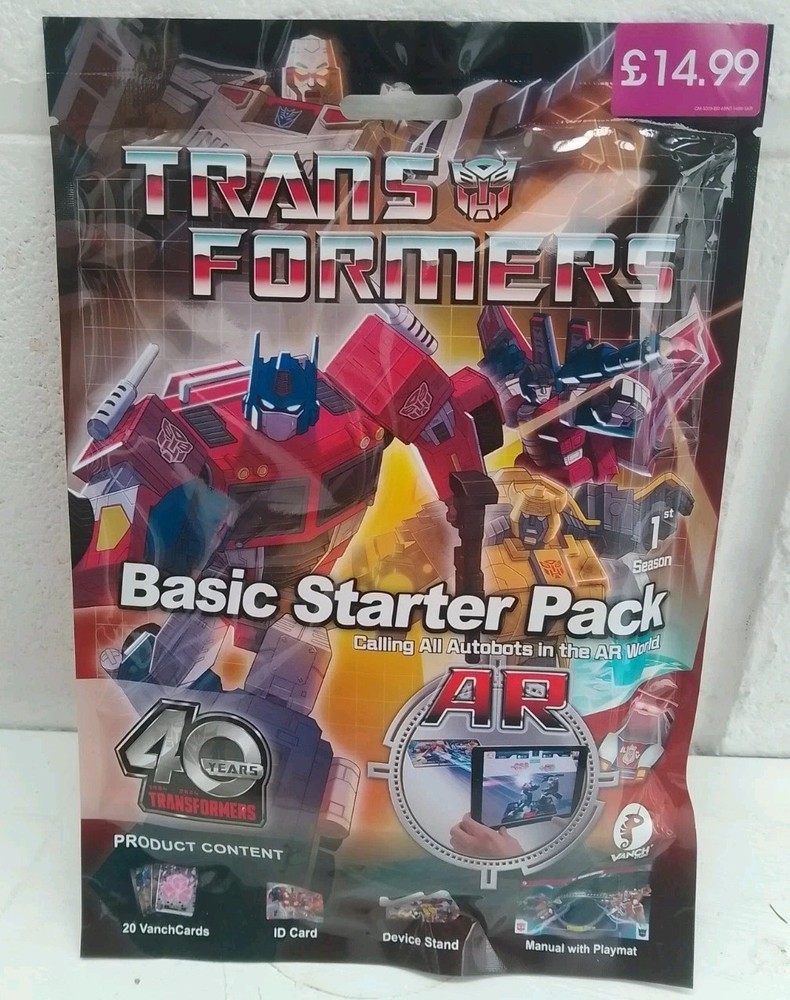 TRANSFORMERS 1ST FIRST SEASON BASIC STARTER PACK AR VANCH CARD TRADING GAME SET