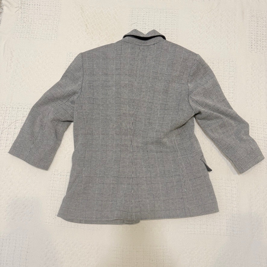 Express medium 1 button front fitted 1/2 sleeve blazer jacket C2 3322