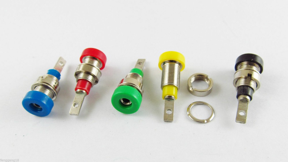 50x 2mm Binding Post Banana Socket Panel Mount Test Probe Multimeter Instrument
