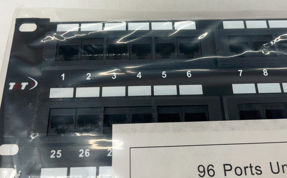 Patch Panel UTP 96 Port Ethernet Network CAT5e RJ45 110 - Removable Jack Modules