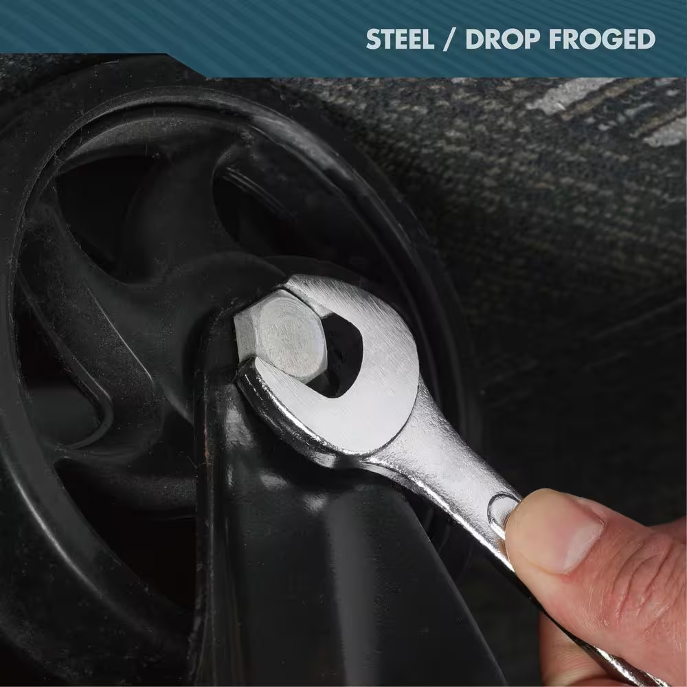 6-Piece SAE Combination Wrench Set with Case