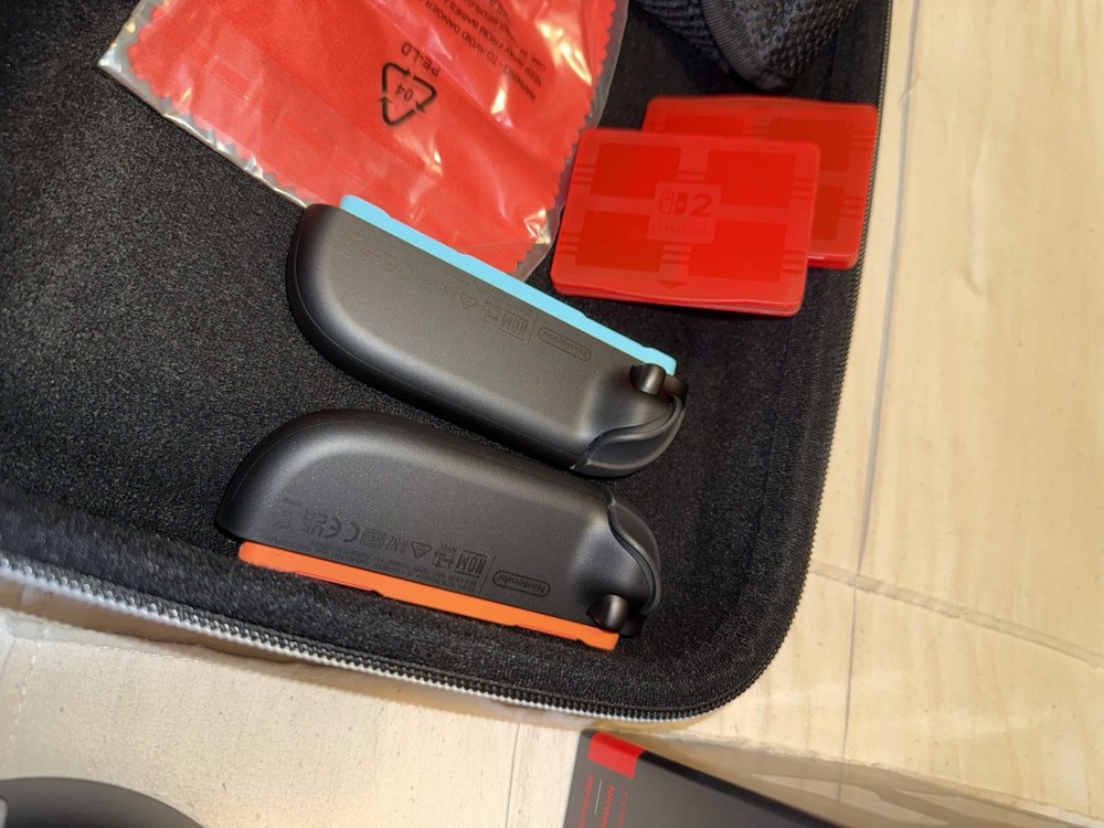 Nintendo Switch 2 Accessory Bundle Case Mario World Hand Grips Charging Station