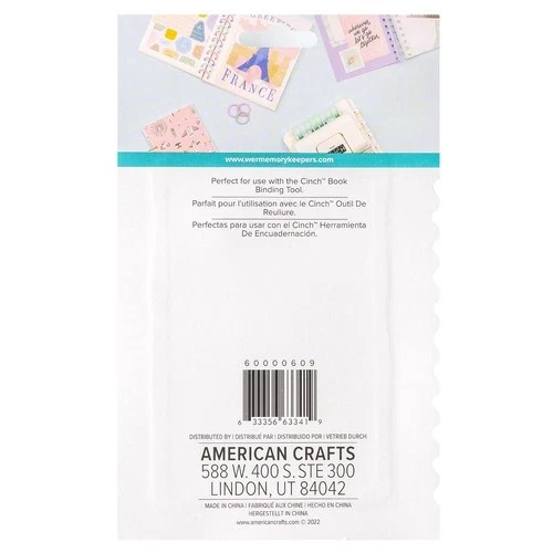 We R Memory Keepers Cinch Plastic Loop Binding 24/Pkg-Pink,Lilac & Blue 60000609
