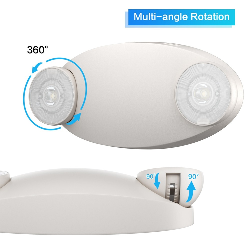 UL Listed 2 Packs Led Emergency Light Exit Lighting Commercial Emergency Lights