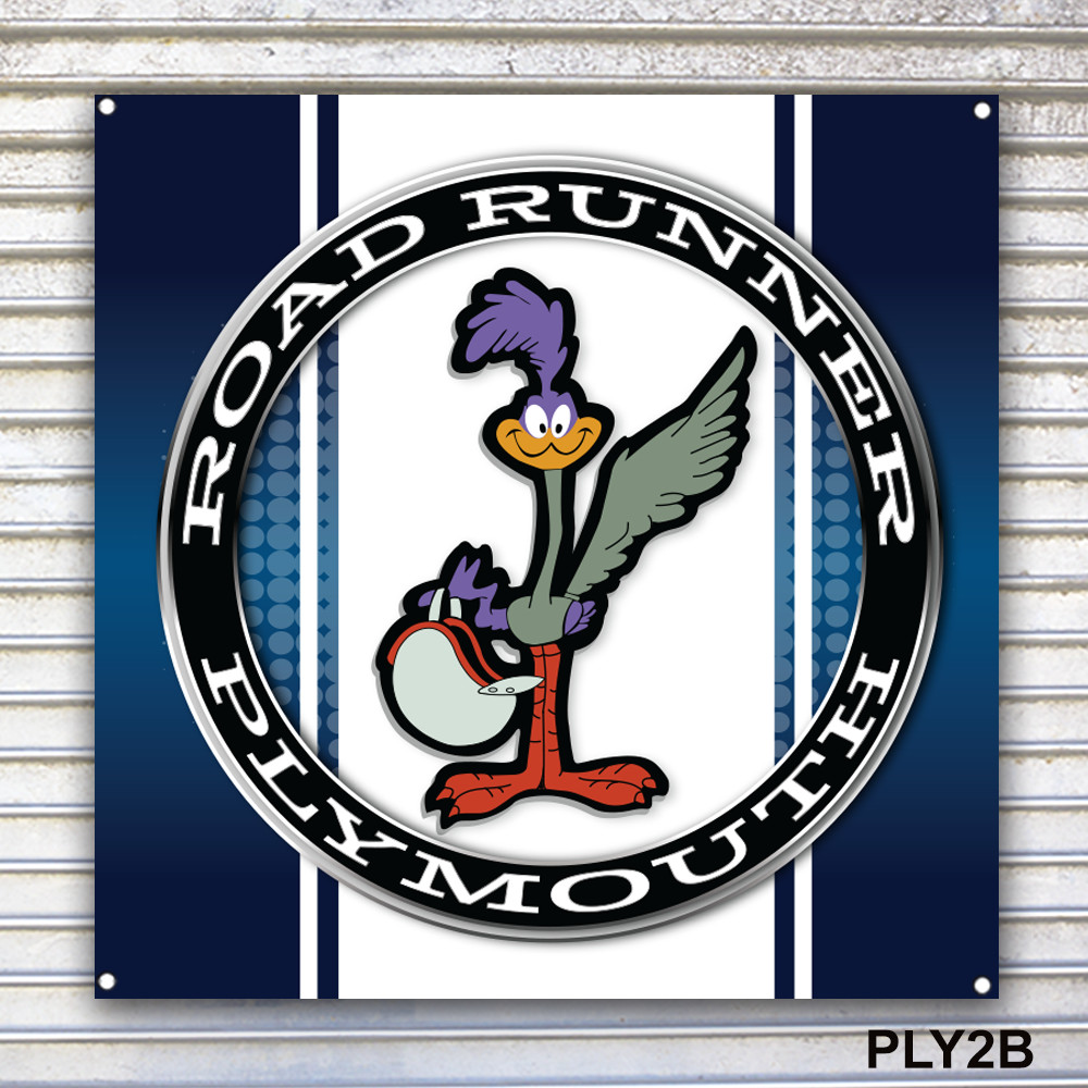 Plymouth Road Runner Banner Sign Wall Art