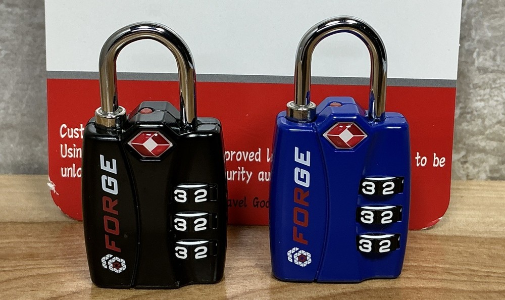 (2) FORGE TSA Certified Open Alert Combination Locks For Luggage