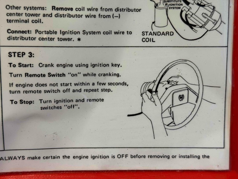 KD Tools 2632 Portable Ignition System Bypass for Breakdowns K-D Red Case