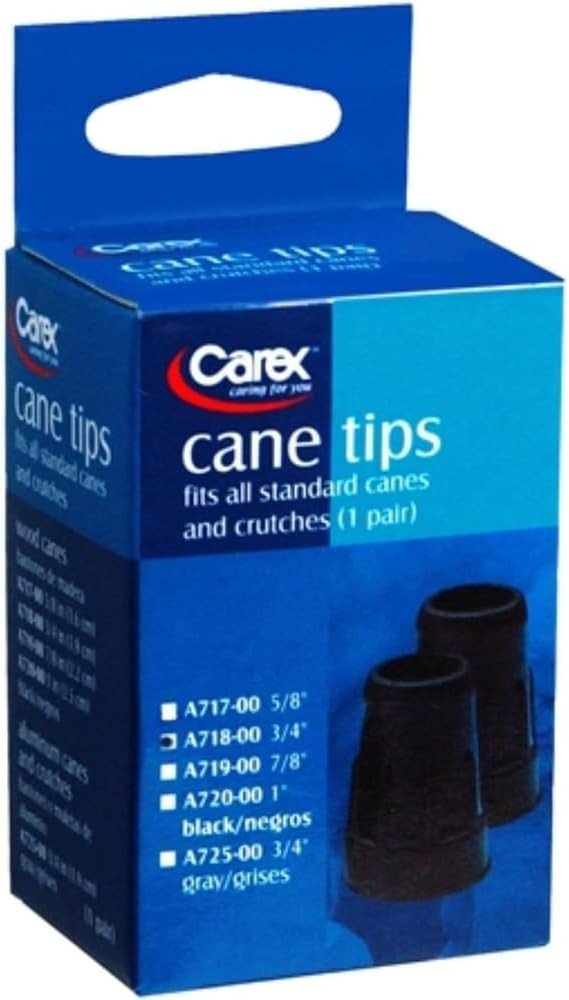 Cane Tip 3/4, Black